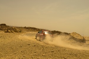 Dust Behind a Fast Car