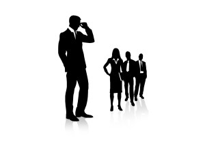 1 big silhouette and 3 small silhouettes