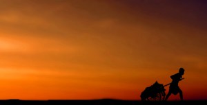 struggle with life silhouette